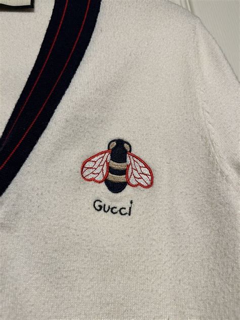 gucci bees sweater green|gucci sweater price.